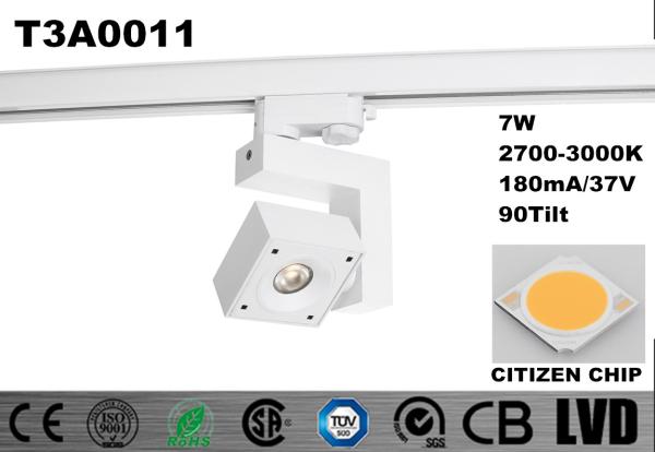 CITIZEN Dimmable 3 Years Warranty LED Track Lights 7W 80 * 40 * 80 * 115mm