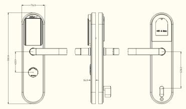 Сатенированная нержавеющая сталь электронная цифровая IC карта пароль дверной замок (SUS304)