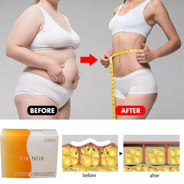 30pcs Magnet Body Slim Patch Navel Belly Slimming Patches Weight Loss Burning Patches For Fat Firming Stickers White Red