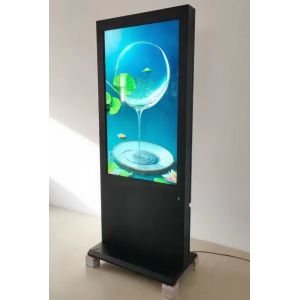 55 Inch Outdoor Kiosk with 3000nits Brightness and IP55 Rated Touchscreen Digital Poster for Advertising