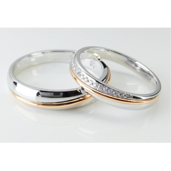 Fashion Diamond Jewelry Custom 8g 18K Gold Couple Rings