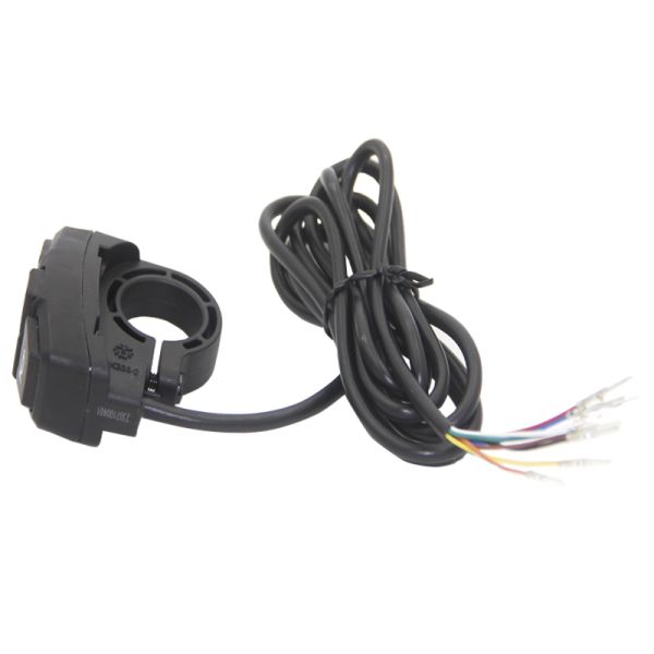3-in-1 Electric Bike Light Switch 36V 48V with Horn Headlight Steering Electric Bicycle Parts