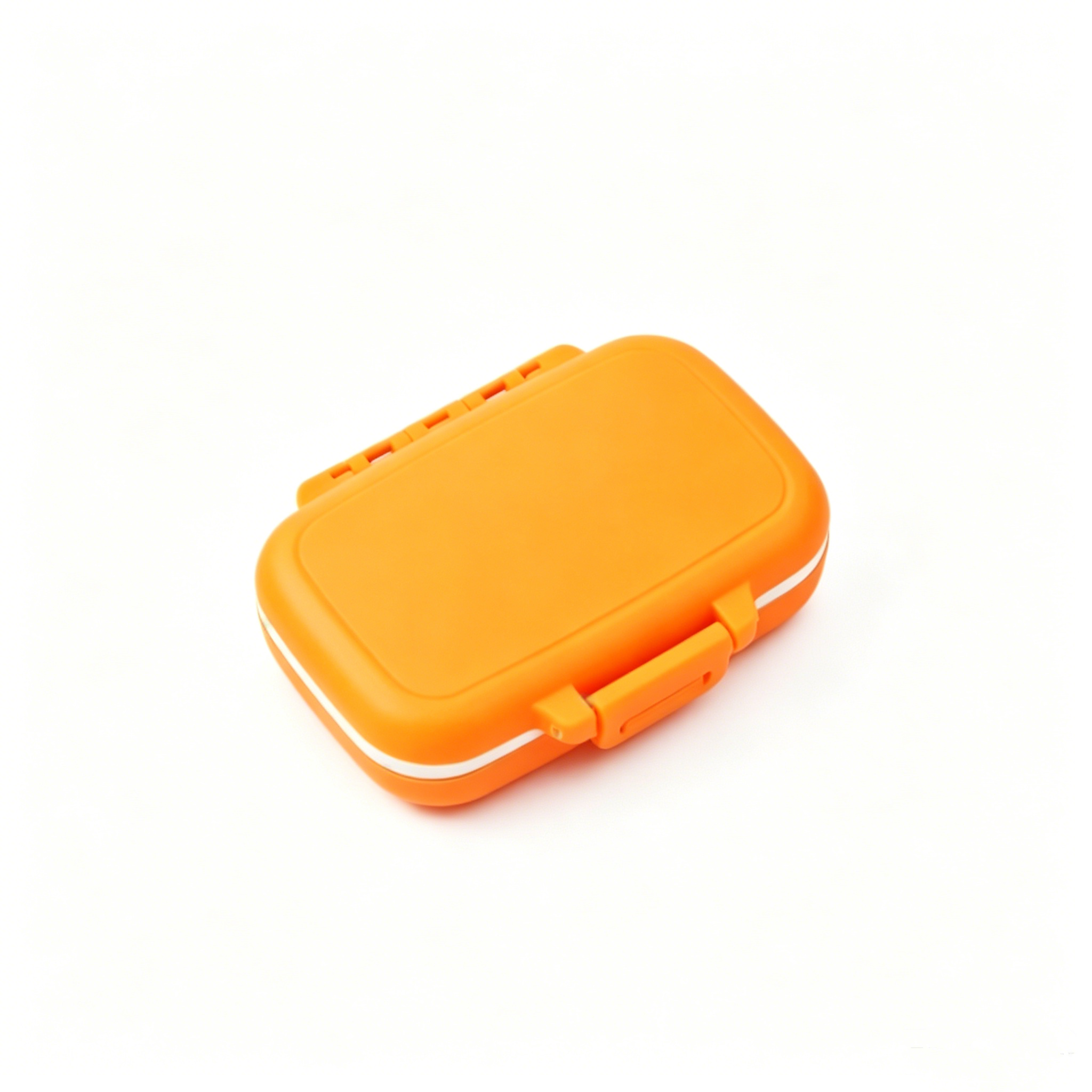 Portable travel-friendly, eco-friendly wheat straw pillbox for storing medicines