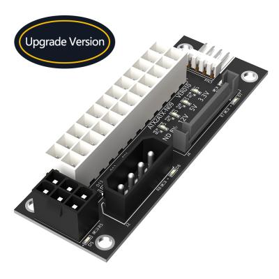 Fonte de alimentação do computador ATX 24PIN para Molex SATA 15Pin ATX 6Pin Power Connector Breakout Board