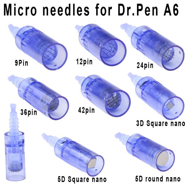 Dr pen A6 needle cartridge replaced pen needle dermapen needle Refill Cartridges For Ultima A6