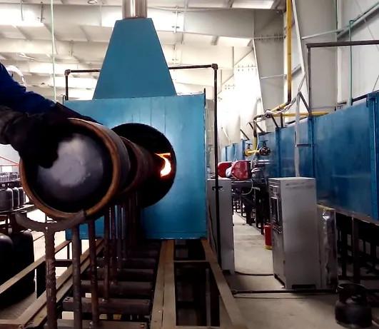 Heat Treatment Annealing Furnace For LPG Cylinder Production 15000x1200x1000mm