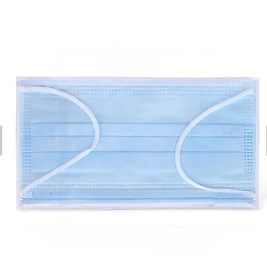 Non Woven Disposable Medical Mask , Blue Disposable Earloop Face Mask
