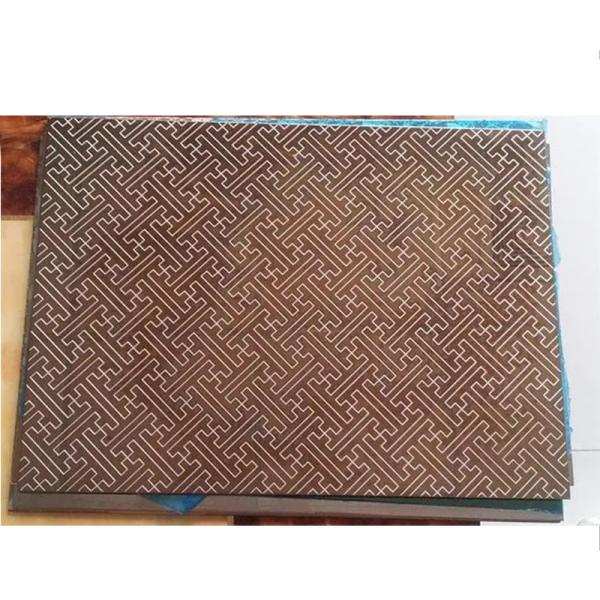 4x8 304 Decorativo de aço inoxidável de chapa de metal gravado para equipamentos de cozinha