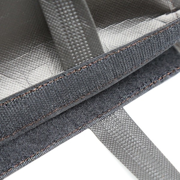 Black Wholesale thermal insulated cooler laminated bags with hoop & loop for promotional