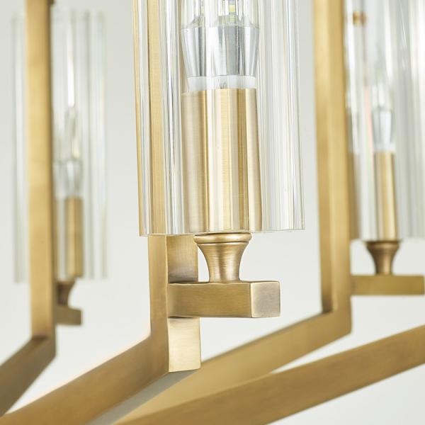 Crystal Breakfast Bar Pendant Lights Home Lighting Gold Color Chandelier