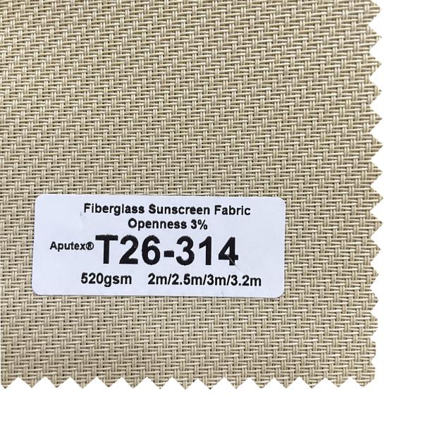 ISO105B02 Fiberglass Sunscreen Fabric Roller Blinds 47*36''