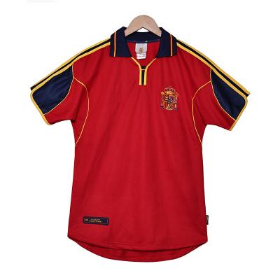 Espagne 2000 Retro Home Fan Edition Jersey rend hommage à l'âge d'or des matadors