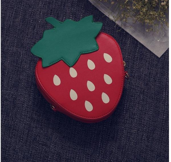 2016 Korean version of the new summer fruit character Funny shoulder bag diagonal package female tide