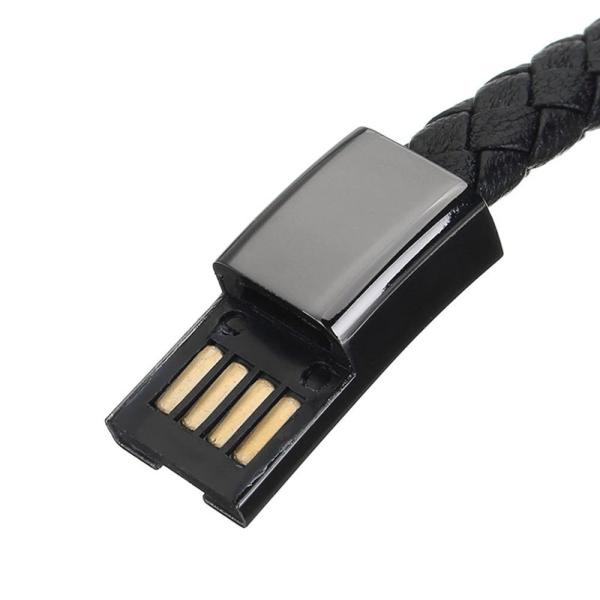 Sync Data Braided Bracelet Usb Cable , Bracelet Charger Cable For Iphone