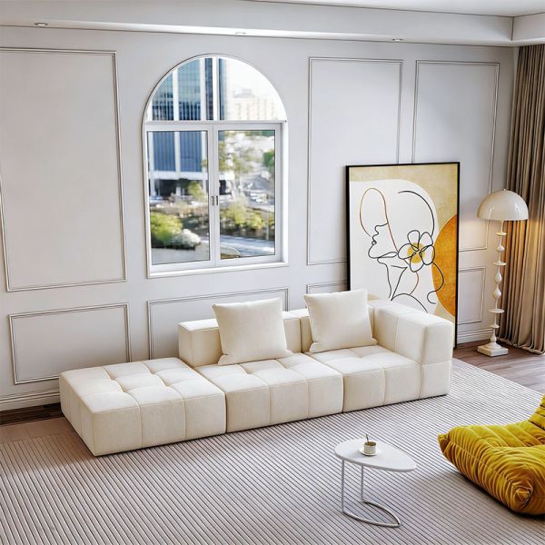 Vacuum Pack Sectional Couches Luxury Living Room White Cloud Sofa Modular Compressed Sofa Set Furniture