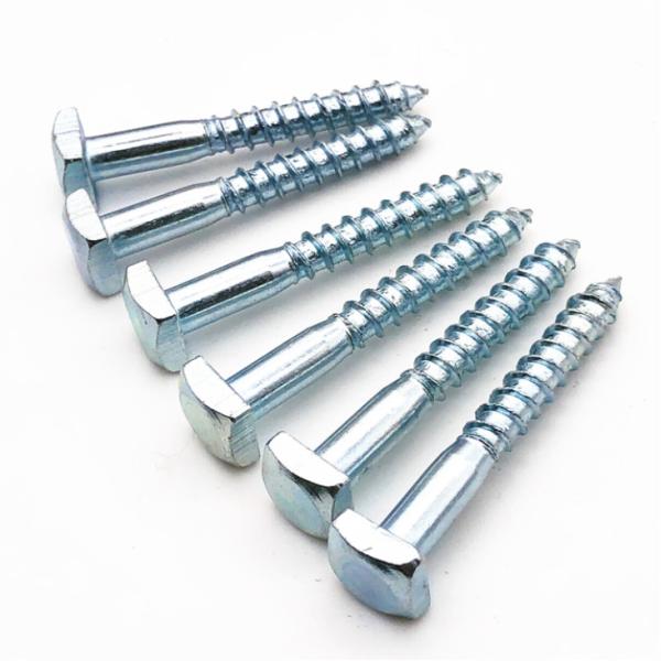 Цинк M6 покрыл винт квадратной головки деревянного винта прямоугольный