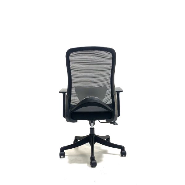 Medium Back Office Ergonomic Mesh Computer Chair With Fixed Armrest Back Support
