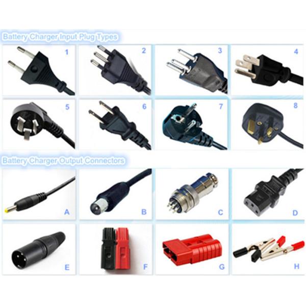 Black Electric Motorcycle Battery Charger / Intelligent Li ion Battery Charger 60V 8A 600W