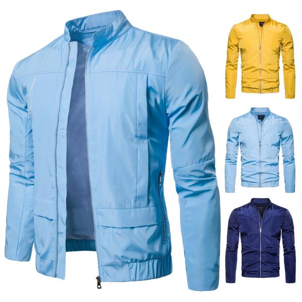 2018 autumn new british style slim styled male waterproof fashion stand collar thin jacket
