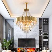 Residencial de aço de Crystal Modern Pendant Light Stainless do titânio do espelho