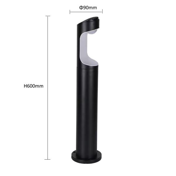 Waterproof LED Lawn Lamp , Aluminum Led Bollard Landscape Lighting IP54