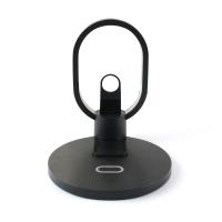 Chargeur sans fil de lampe en plastique à vitesse rapide pour charger les écouteurs de téléphone 15W