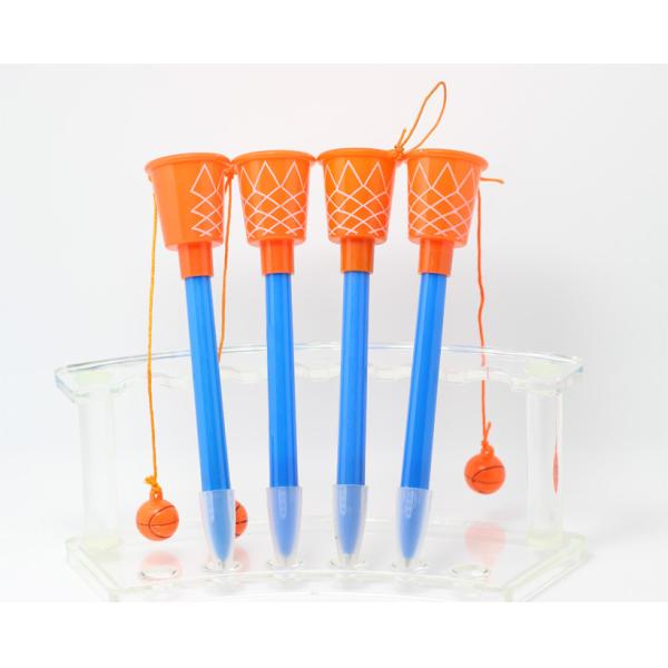 Office School Pen with Unique Customized Logo Basketball Shape Topper Stationery