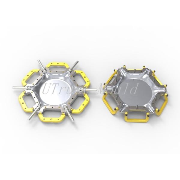 Molde de formación de autoclave de fibra de carbono Molde de compresión de panel lateral de drones de fibra de carbono 300000 disparos Vida útil