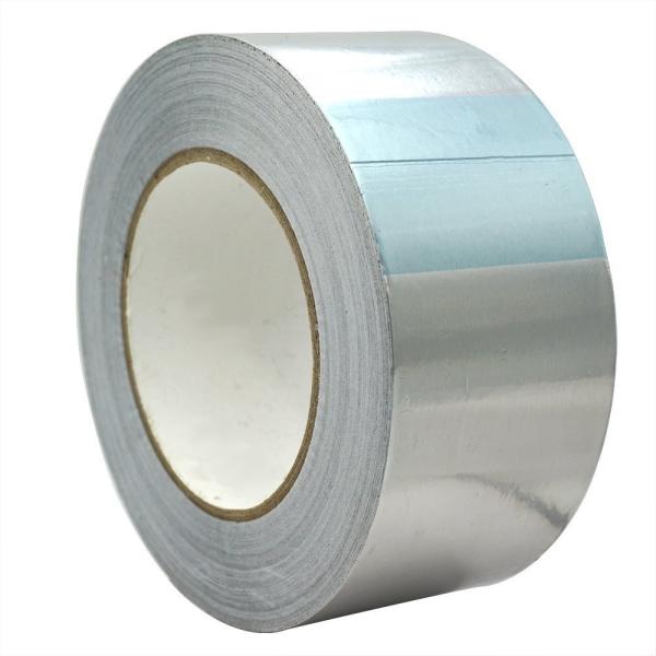 50 / 75 / 100mm Width Aluminum Foil Adhesive Tape For HVAC Ductwork