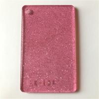 O acrílico claro cor-de-rosa do brilho cobre o plexiglás 3mm do molde cortou Fot em tamanho