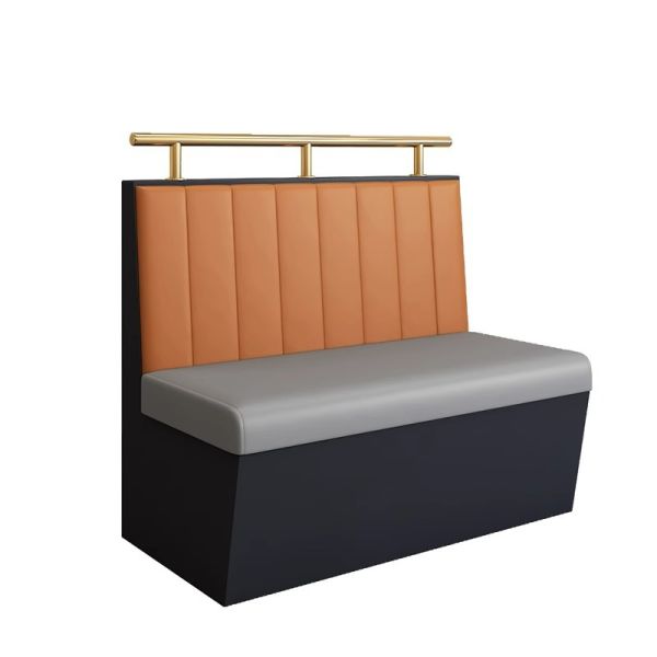 Light Luxury PU Commercial Sofa Furniture Restaurant Table and Chair Coffee Seating Booth for Sale