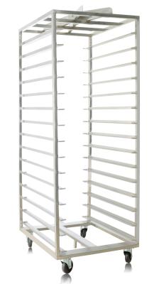 15 prateleiras dobram o trole de aço inoxidável da fileira 660x810x1780mm