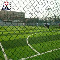 Cercas de ciclone de diamante verde revestido de PVC Chain Link temporário cercas para esportes