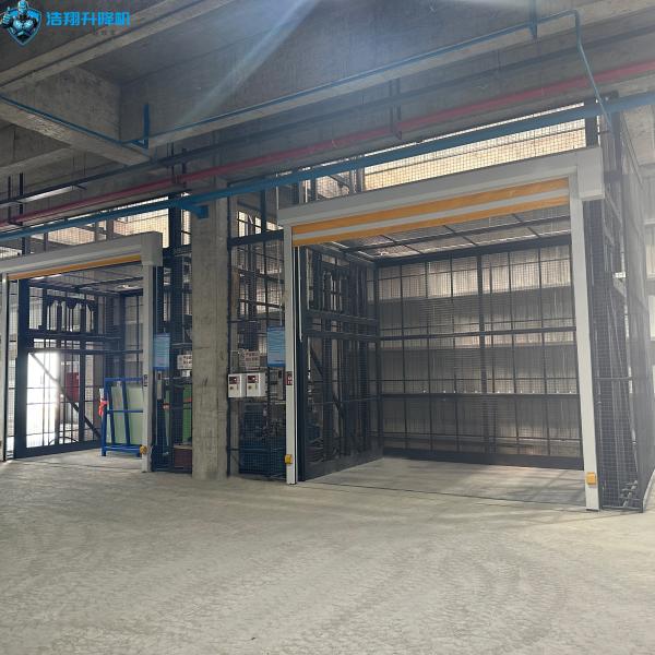 CE/ISO Hydraulic Guide Rail Cargo Elevator Lift Industrial Heavy Duty