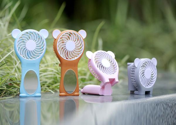 Souvenir Small Hand Held Fans Battery Operated , Rechargeable Battery Powered Fan