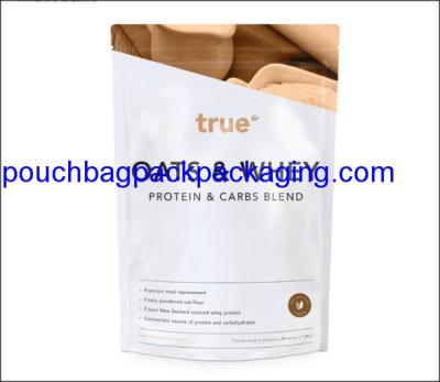 Stand up pouch with zip lock, stand up bag, doypack for powder packaging 454g 16OZ