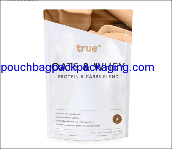 Stand up pouch with zip lock, stand up bag, doypack for powder packaging 454g 16OZ