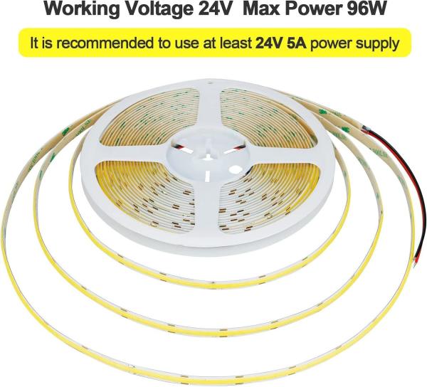 Indoor Outdoor Decoration COB LED Strip Light High CRI 280 320/480 Remote Control