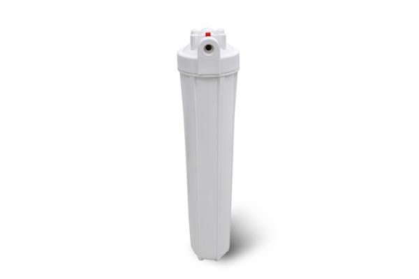 White Color 20 Inch Filter Housing , RO Water System Parts Highly Durable
