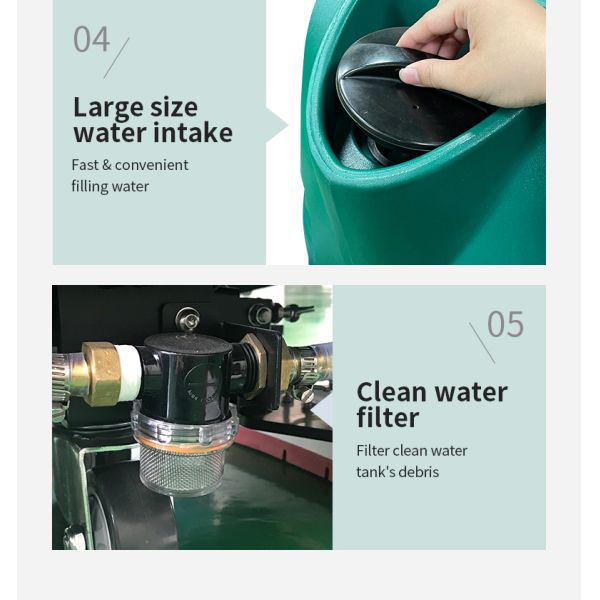 ODM 21 Inch Push Walk Behind Floor Scrubber Machine 400W