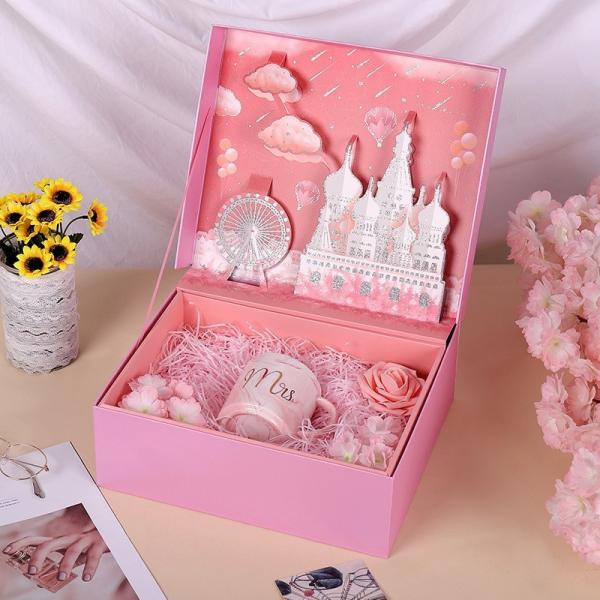 Creative Gift Box 3D Stereo Large Gift Box Cosmetic Bag Packaging Box Valentine'S Day Gift Box