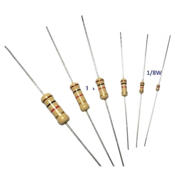 1% 5% Tolerância 1/4W 330 Ohm Resistores de película de carbono para luz LED