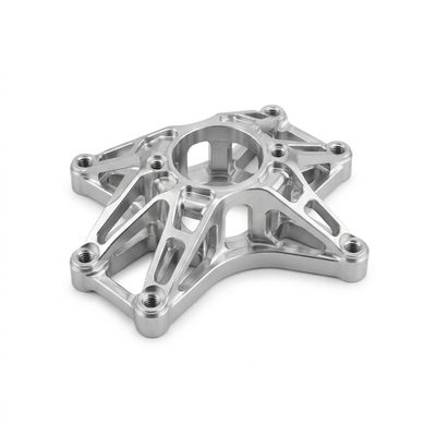 Custom Lightweight CNC Machined Aluminum Drone Motor Mount Brackets Multi Axis Milling Components For UAV Frames