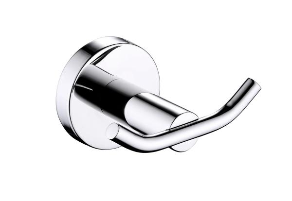 Decorative Double Solid stainless steel Robe Hooks For Hanging Clothes for hotel using