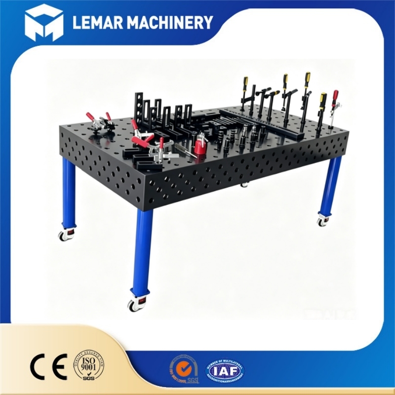 Universal Modular D28 Welding Table For Fast Fixture Setup Of Heavy Metal