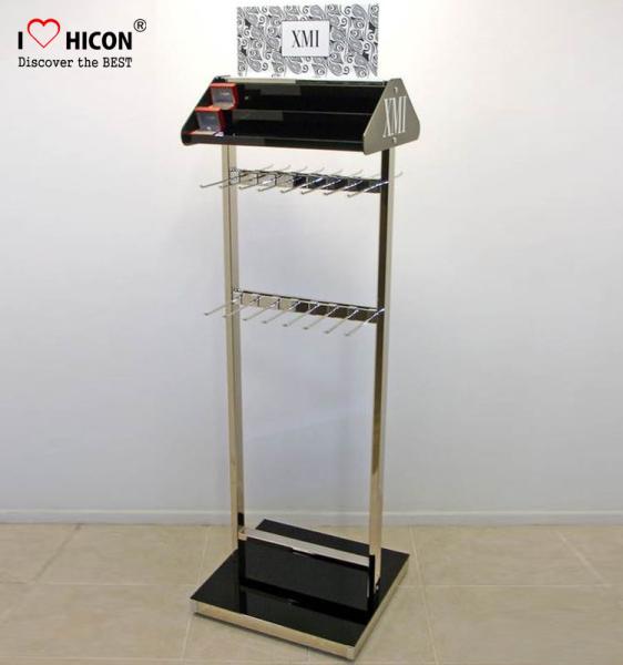 Custom Graphic 2-way POP Merchandising Displays Metal Hook Hanging Belt Display Rack