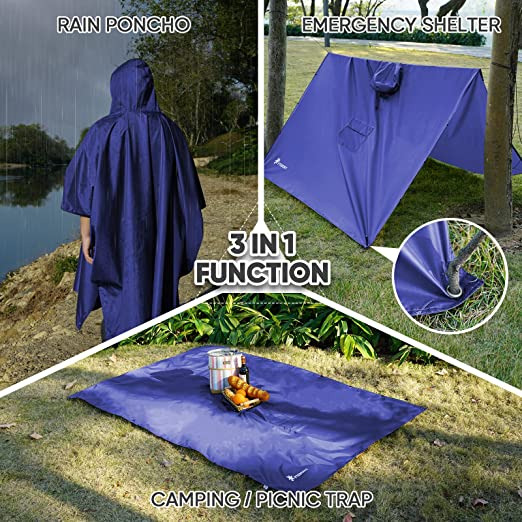 Custom Logo Printing Raincoat for Multipurpose Outdoor Activities and Lightweight