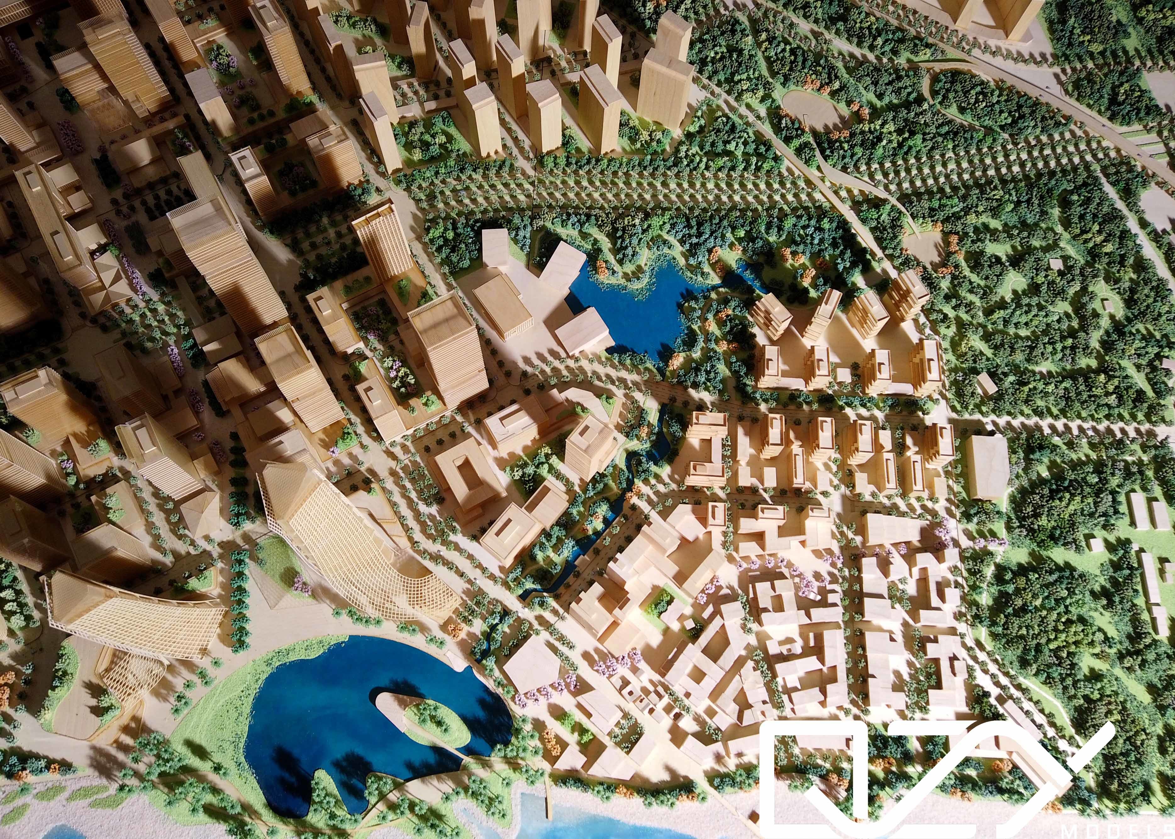 Aecom Basswood Миниатюрные архитектурные модели Сямэнь TOD