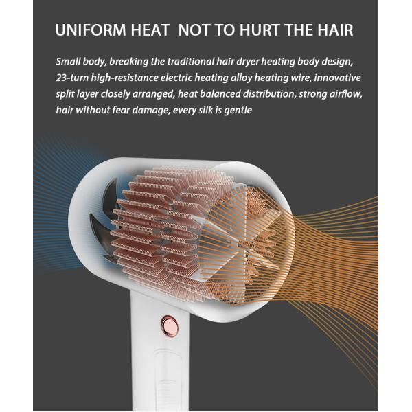 Travel Home Portable Hair Dryer Compact Ceramic Hair Blower Styling Tools ABS Material