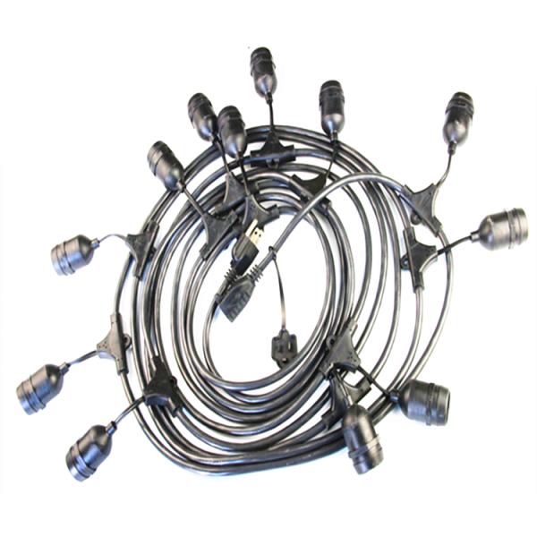 Hot sale black pendant Lamp extension cord 0.5m-10m copper Loft Lights cable